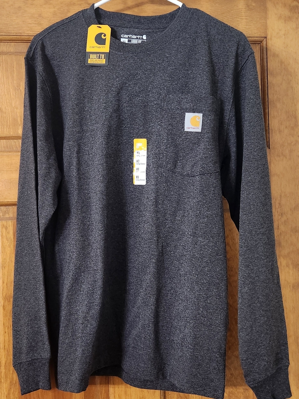 Carhartt Men's Long-Sleeve Pocket Sweater - Charcoal